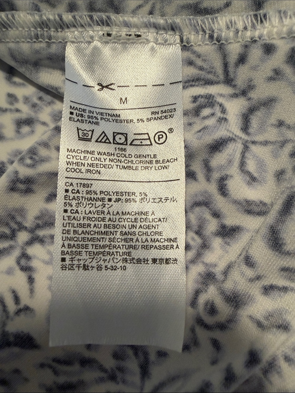 Banana Republic Sleeveless Blue Floral Surplice Dress - Picture 5 of 5